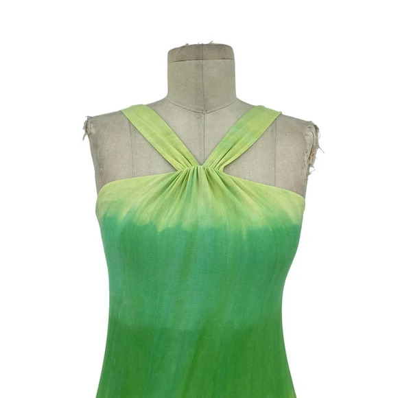 Cosabella Green Ombre Dye‎ Halter Jersey Dress Size Small - Picture 2 of 6